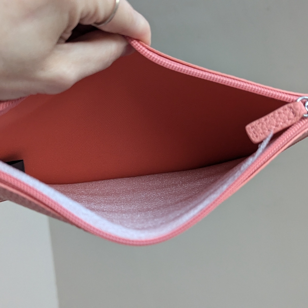 Lacoste Anna Reversible Coral Tote & Pouch - Picture 6 of 6